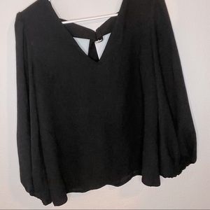 Black Belted Blouse
